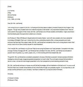 letter of recommendation for graduate school editable letter of recommendation for graduate school download