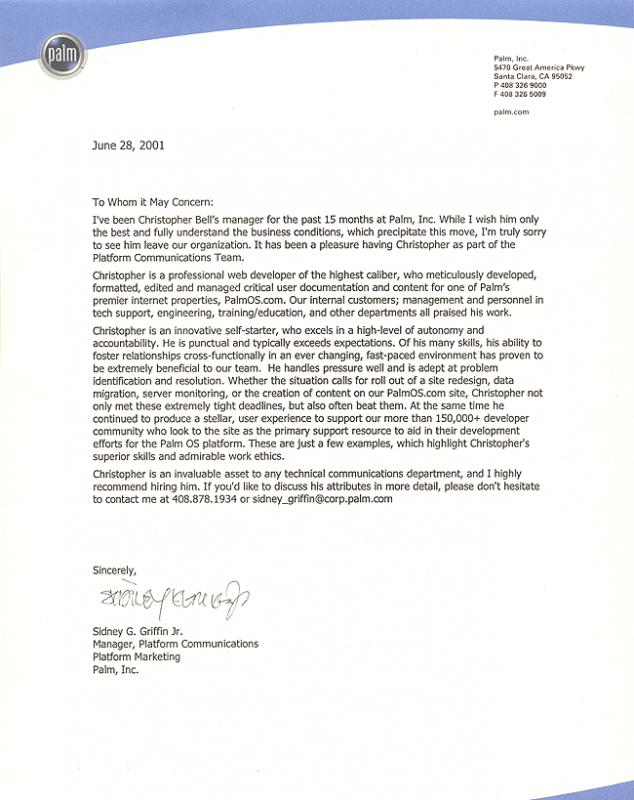 letter of recommendation for masters program