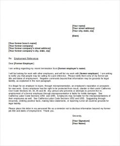 letter of reference format letter of recommendation format for job