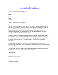 letter of termination of employment letter of termination of employment