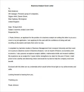 letter template word business analyst cover letter template word doc