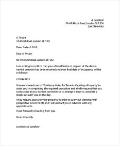 letter to land lord basic landlord reference letter