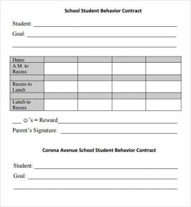 letter to landlords behavior contracts high school