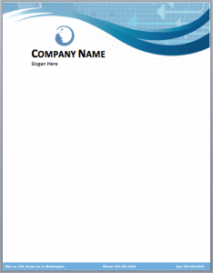 letterhead template word company letterhead template