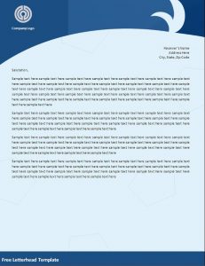 letterhead template word free letterhead template your own word doc