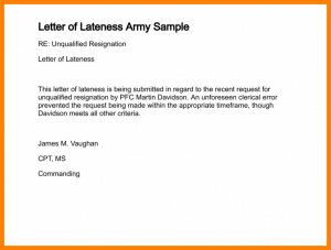 letters for donation explanation letter for being late