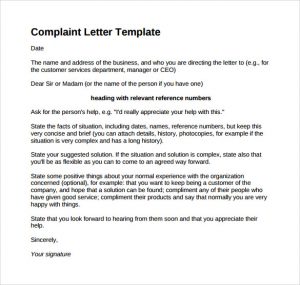 letters of complaint samples collection of solutions format of complaint letter to bank manager for letter