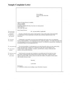 letters of complaints samples sample complaint letter