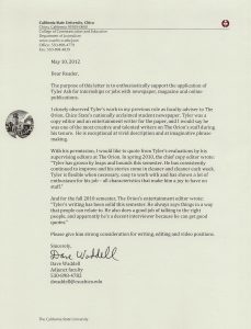 letters of recommendation for friends dave waddell letter of rec