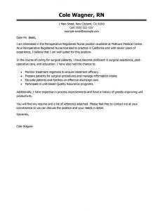 letters of recommendation for grad school clperioperative nurse healthcare