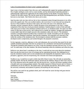 letters of recommendation for graduate school how to write a letter of recommendation for graduate school