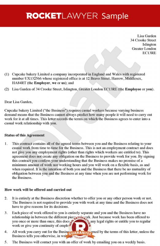 letters of termination of employment