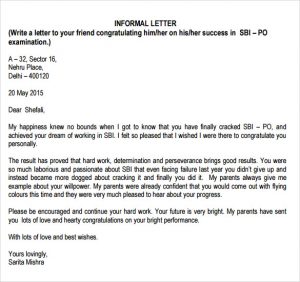 letters to landlord sample informal letter format