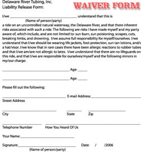 liability waiver form free liability release waiver form