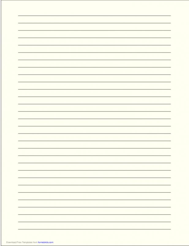 lined paper template pdf