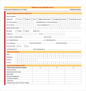 loan application format business loan application form pdf download