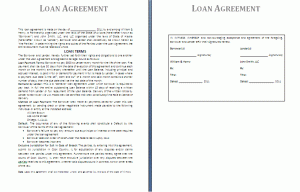 loan contract template loan agreement template