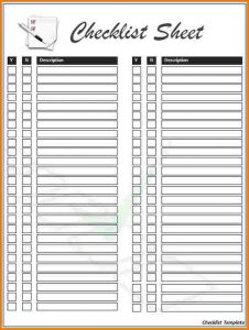 log sheet template free checklist template checklist sheet template