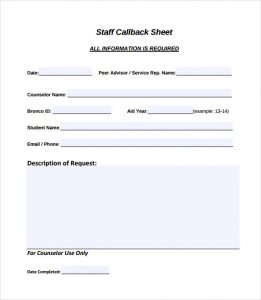 log sheet templates staff callback sheet pdf free download