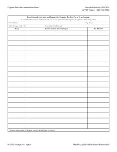 log sheets template organic market farm documentation forms