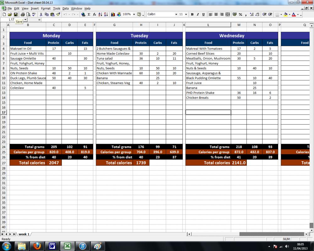 log spreadsheet template