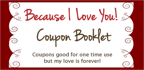 love coupon template