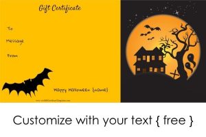 love coupon template halloween gift certificate