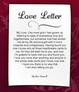 love letter for her from the heart love letter her