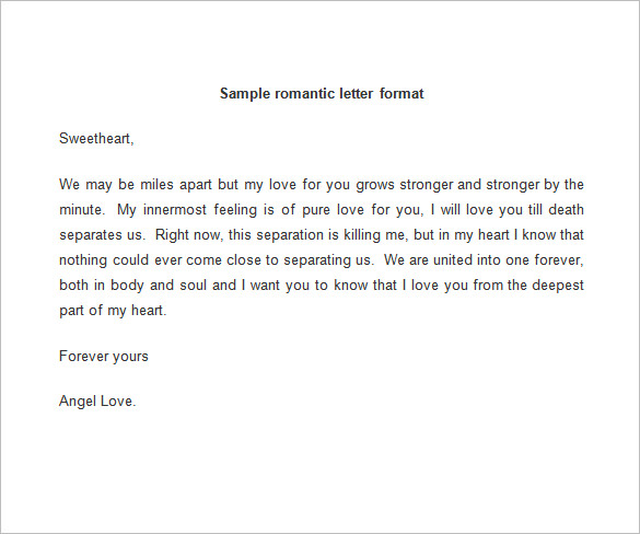 love letter format