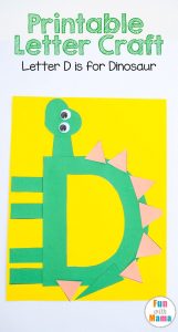 love letter template letter d dinosaur
