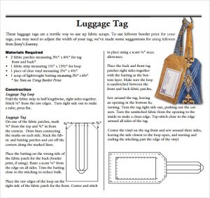 luggage tag template word luggage tag template free download