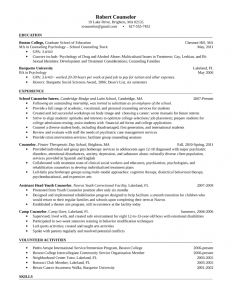 ma resume templates entry level freshers counselor resume l