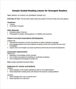 madeline hunter lesson plan example sample guided reading lesson plan format