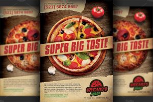 magazine advertisement templates pizza restaurant pizzeria advertising flyer template