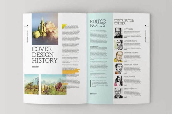 magazine layout template