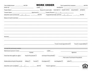 maintenance work order template