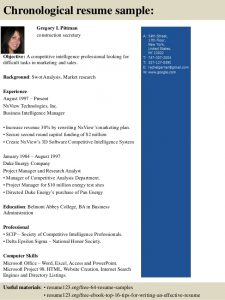 marketing analyst resume top construction secretary resume samples