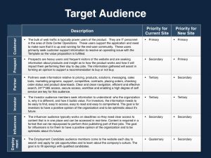marketing proposal template website proposal target audience