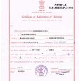 marriage certificate sample sample marriage registration certificate india