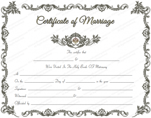 marriage certificate template royal marriage certificate template