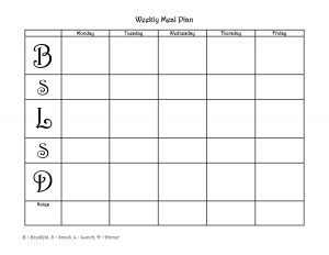 meal calendar template blank weekly meal planner template love that it has snacks and template