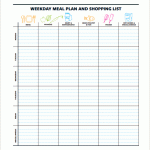 meal plan pdf week day meal planning pdf template free download