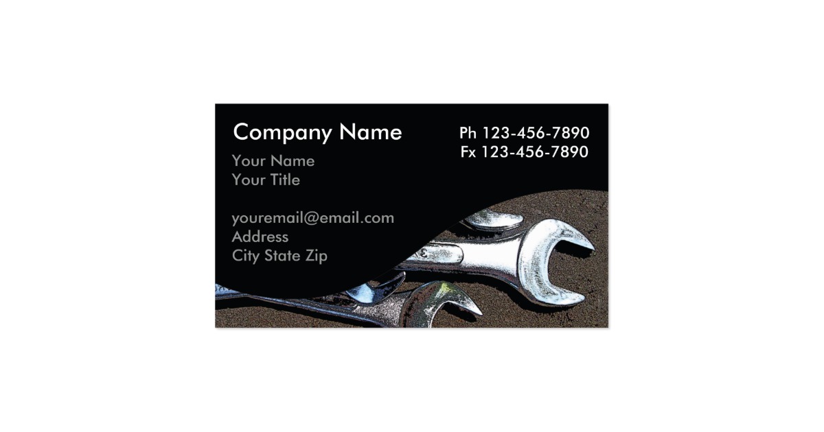 mechanic business cards