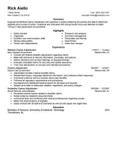 medical administrative assistant resume medical claims adjudicator experienced legal space saver