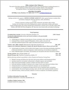 medical assistant resume example office resume objective format for boy job medical assistant duties x