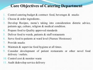 medical chart template catering services in a hospital