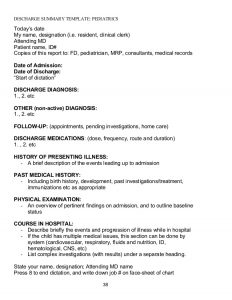 medical examination report handbook