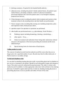 medical progress note template medical record