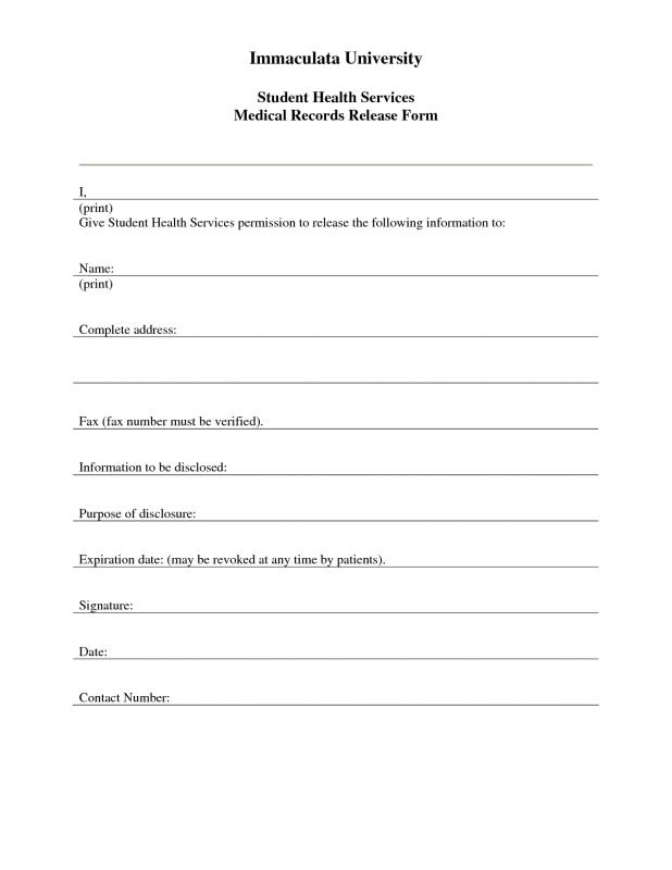 medical records release form
