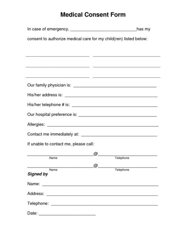 medical release form for grandparents